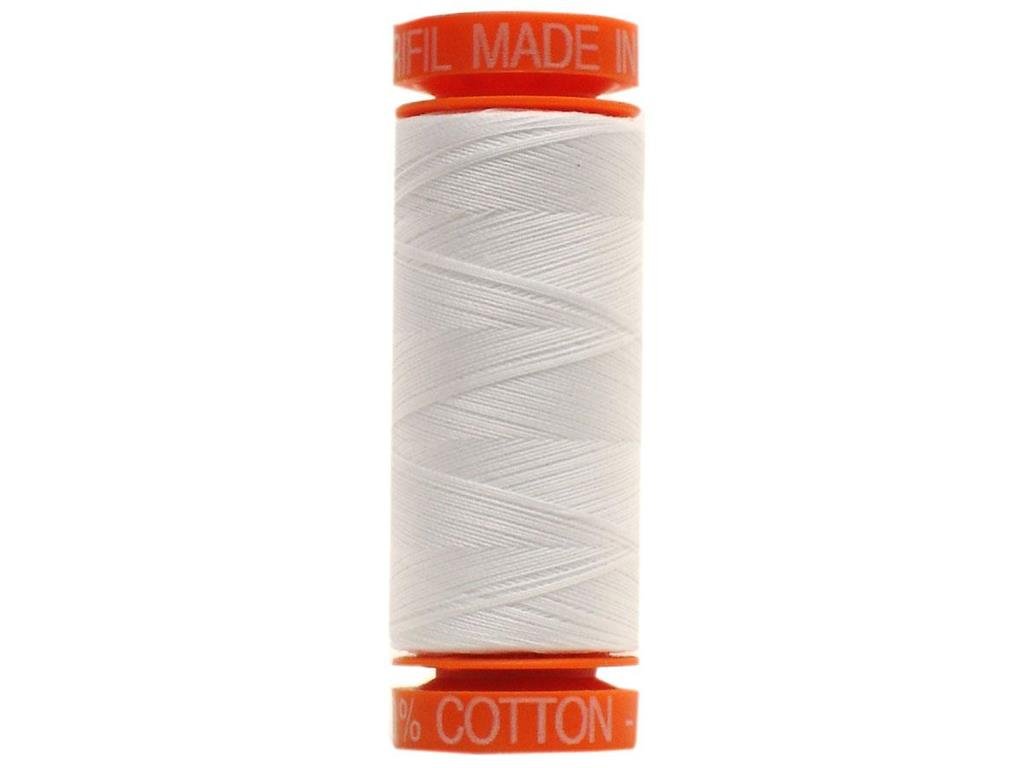 Aurifil Thread AURSP200.2024 CttnMako50wt200mSolid2024 Aurifil Ctn Thread Mako 50wt 200M White