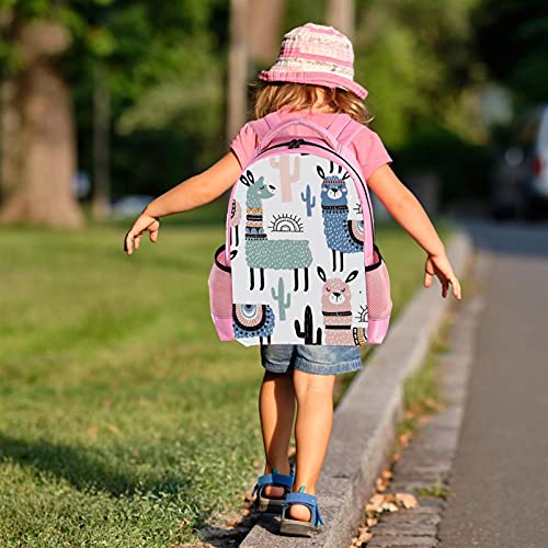 Sac à dos d'écolier pour garçons Baby Alpaga multicolore grand format