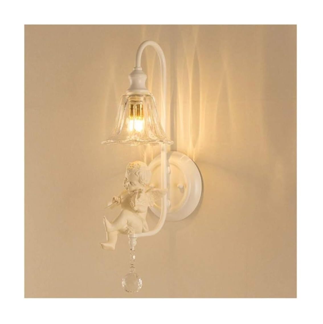 Apliques Pared Pasillo Lámpara De Pared De Hierro, Lámpara De Cristal, Aplique De Pared, Luz De Pared Moderna, Dormitorio, Sala De Estar Creativa, Pasillo Lamparas de Pared Pasillo ( Color : B , Size