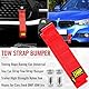 Benaton 2 Stück Abschleppseil für Rennwagen, Nylon Anhänger Abschleppseile, Stoßstangen Abschleppseile Abschleppschlaufe, Tow Strap Hook Tau Motorsport Rally Racing, Tragen 2 Tonnen Gewicht(Rot)