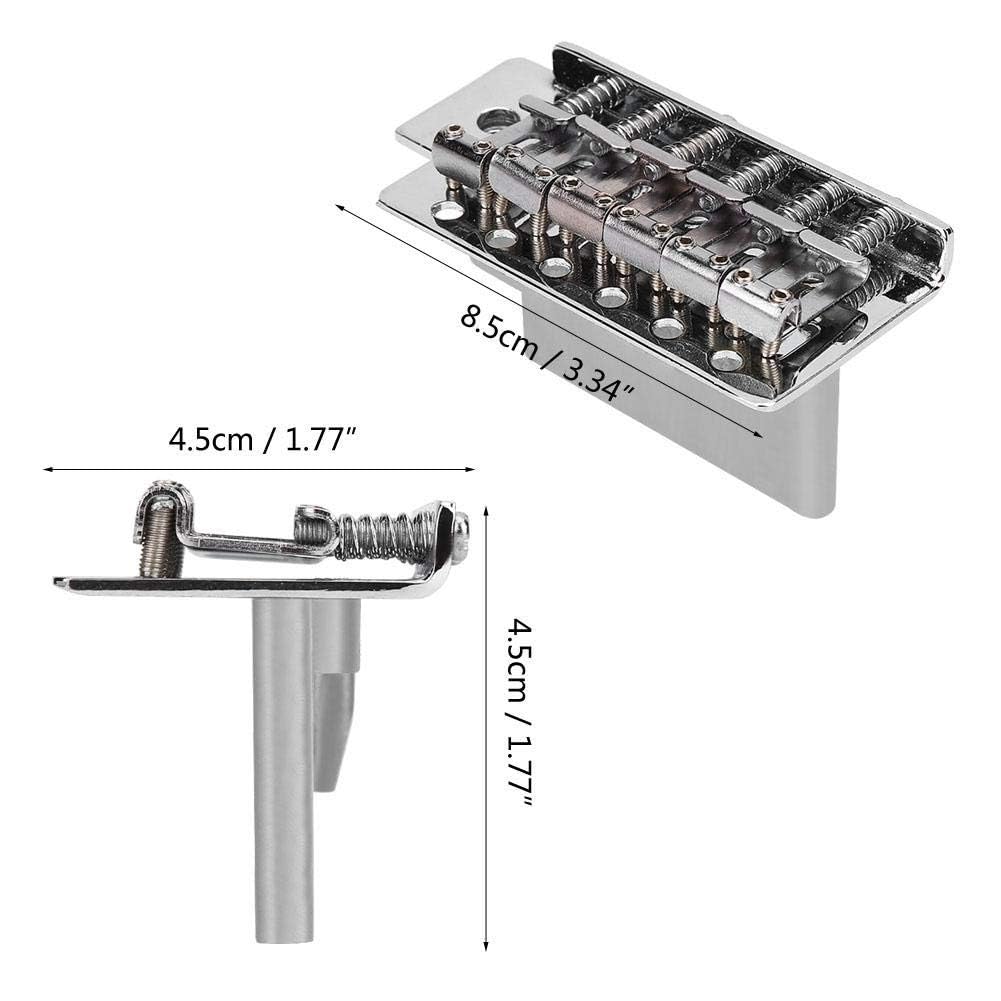 Alomejor Mostek do gitary Tremolo zestaw zestaw 6 strun mostek tremolo do części do gitary elektrycznej