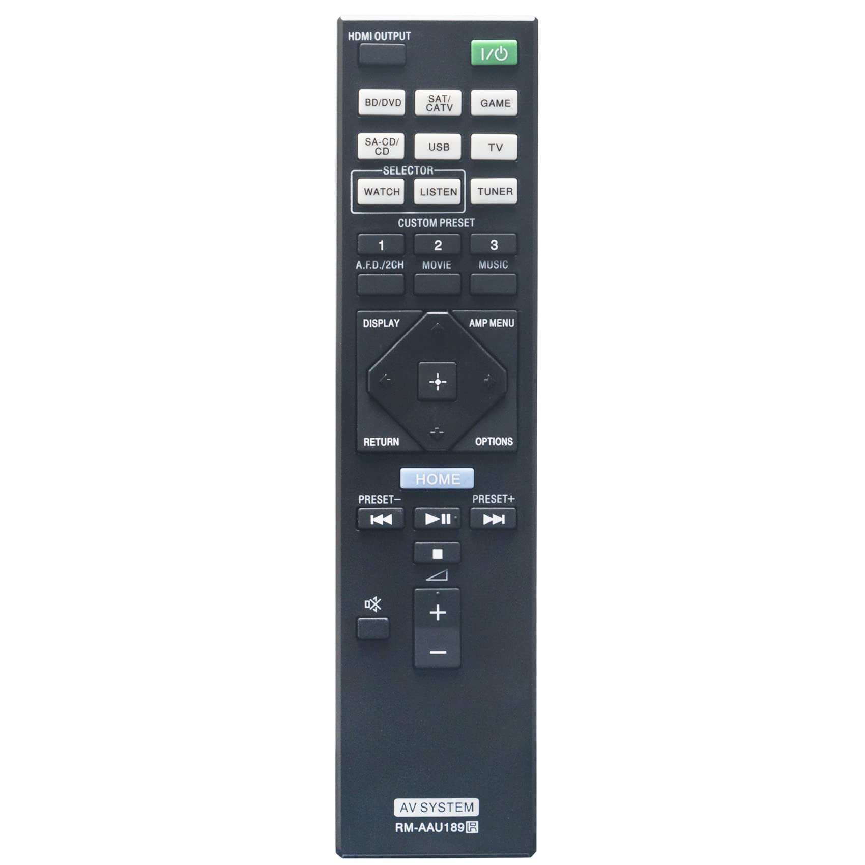 Allimity RM-AAU189 RMAAU189 Replacement Remote Control Compatible with Sony Multi Channel AV Receiver STR-DN1050 STR-DN850 STRDN1050 STRDN850