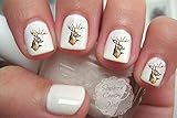 Deer Buck with Antlers Waterslide Nail Decal
