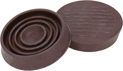 Miniatura 4 de Semetall Copas giratorias para muebles, paquete de 4 almohadillas redondas de goma de 1.5 pulgadas para muebles y protectores de suelo para muebles