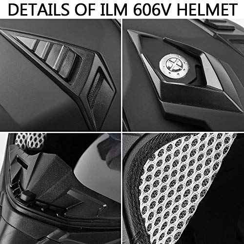 Ilm ILM-606V Off Road Motorcycle Dual Sport Helmet Full Face Sun Visor Dirt Bike Atv Motocross Casco Dot Certified Model 606V thumb #8