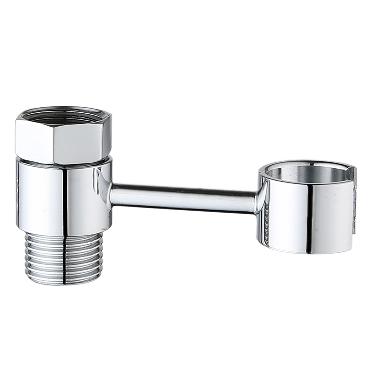 Xlandalyuefa Silver Adjustable Shower Head Holder Removable Handheld Bathroom Bracket Wall Mount Copper(Silver)