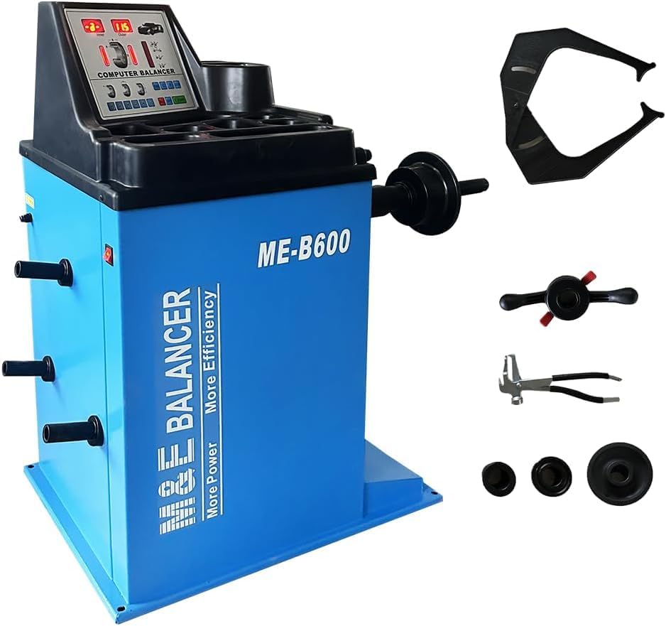 KATOOL ME Wheel Balancer Machine ME-B600 Tire Balancer Machine Wheel Balancer Machine for Home Shop Garage Tire Repair Equipment (MEB600)