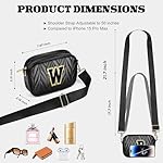 TOPEAST Small Leather Crossbody Bags for Women - Travel Essentials, Christmas Birthday Gifts Quilted Purses Shoulder Handbag - Image 4