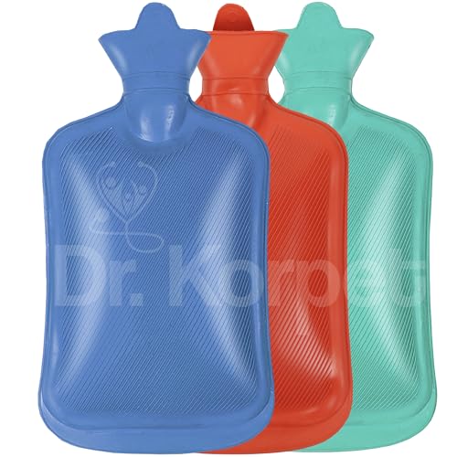Image of rubber hot water bag, hot water bags for pain relief, heating pad for pain relief - Random color - 1 Piece