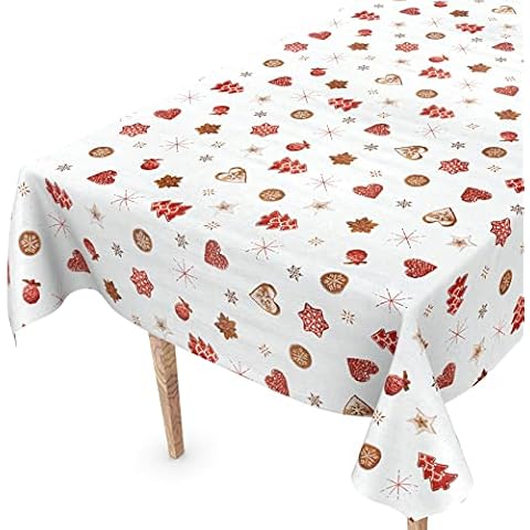Mantel de hule lavable para Navidad Cover
