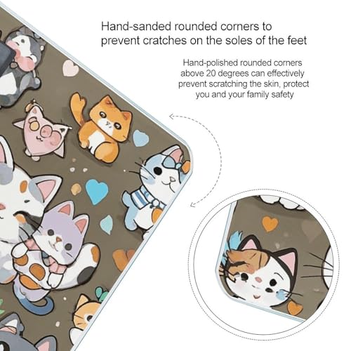 Balanza Digital para Baño con Diseño Lovely Cartoon Cats miniatura 4