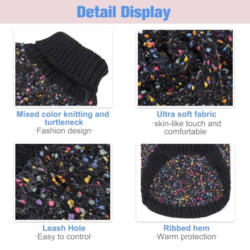 Image of BEAUTYZOO Dog Sweaters for X-Small Dogs, Knit Clothes with Harness Hole