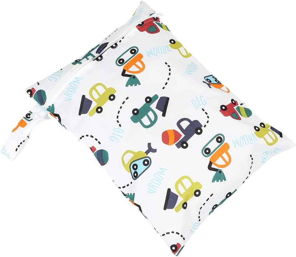 Boys Wet Bag, Reusable Diaper Carryall with Zipper for Travel, Beach Swimsuits Clothes Storage