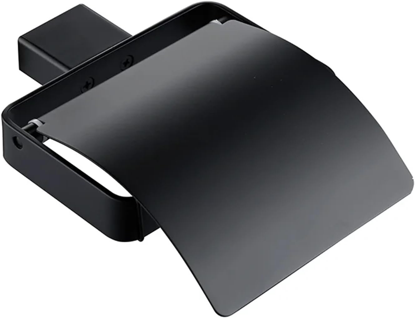 Bathroom Accessories Hardware Set Matte Black SUS304 Stainless Steel Paper Holder Toothbrush Towel Bar Bath Shelves(Paper Holder)