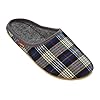 BeComfy Vilten Pantoffels Slippers Viltsloffen met Rubberen of Vilten Zool – Dames Mannen Unisex – Marineblauw Grafiet…