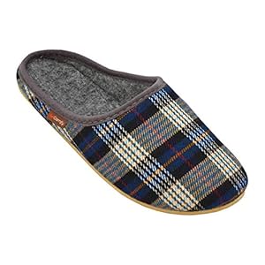 BeComfy Vilten Pantoffels Slippers Viltsloffen met Rubberen of Vilten Zool – Dames Mannen Unisex – Marineblauw Grafiet…