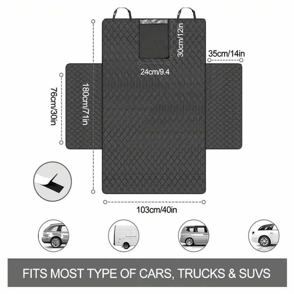 Copribagagliaio Auto Cane per Dodge Journey Hornet, Telo Protezione Bagagliaio Cani Impermeabile con Paracolpi Copertura Sedile Posteriore
