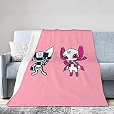 東京オリンピック オシャレ 毛布 ブランケット 大判 タオルケット厚手 オールシーズン快適 エアコン対策 マイクロファイバー 軽量 抗菌防臭 防ダニ加工,車用,オフィス用 膝掛け 洗える 携帯用 100×125cm