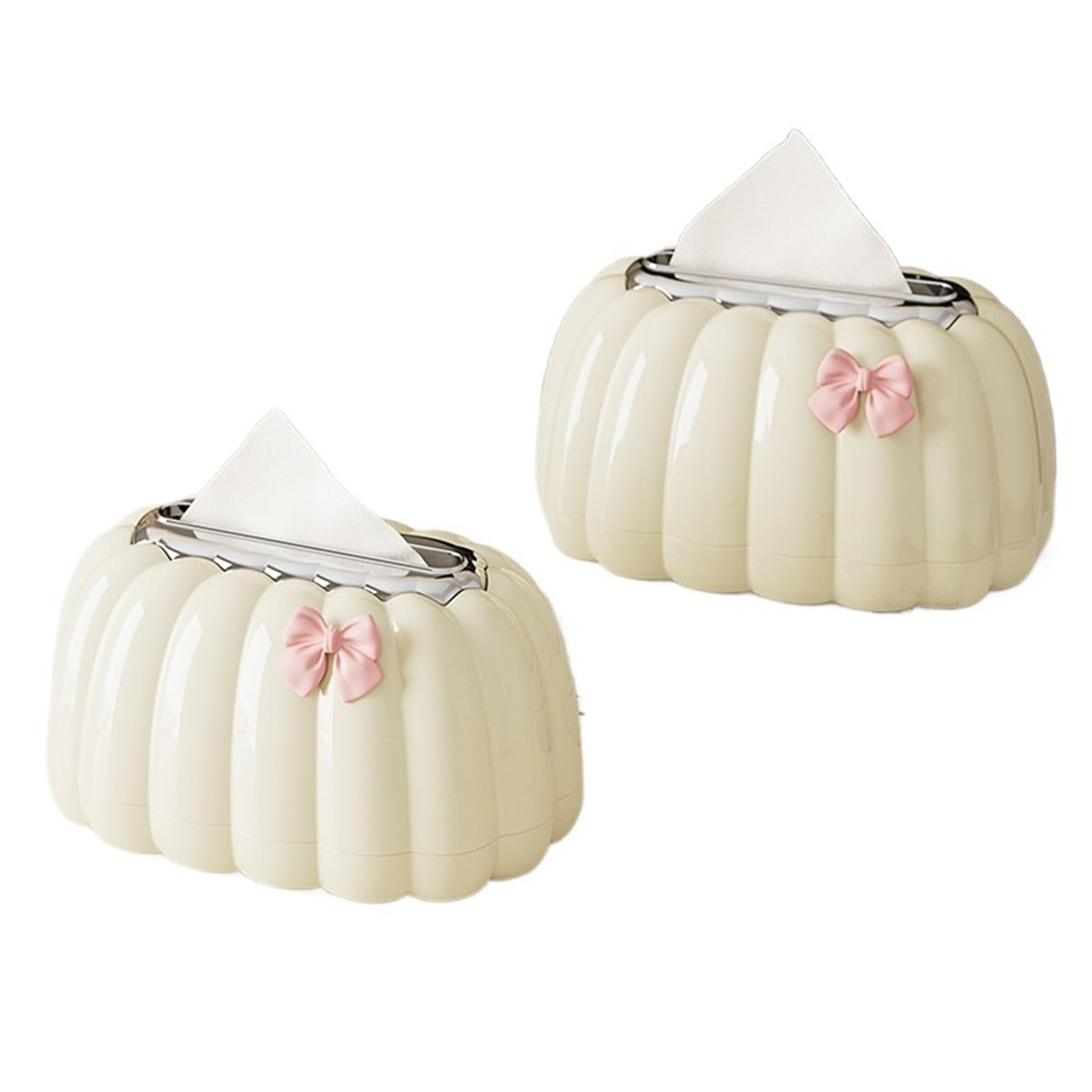 Porta Fazzoletti Scatola for fazzoletti Comodino Contenitore Casa Camera da letto Soggiorno Ufficio Caffè Decorazione Organizza(2 packs)
