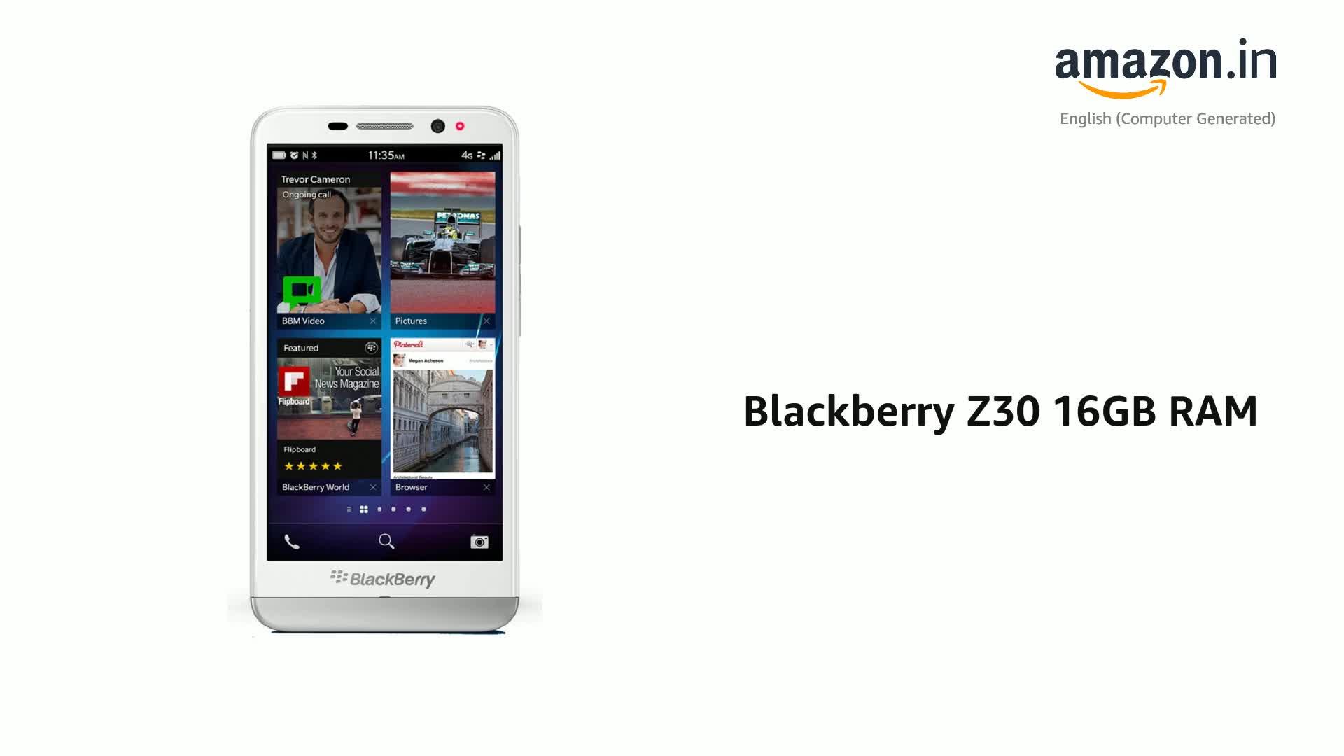 BlackBerry Z30 (White) : Amazon.in: Electronics