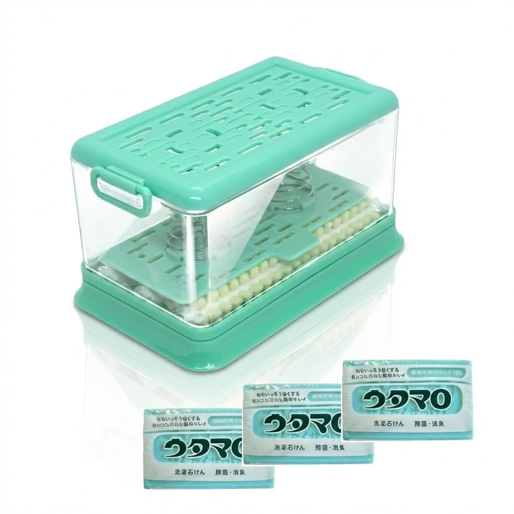 ウタマロ石けん＋ケースセット (Green)