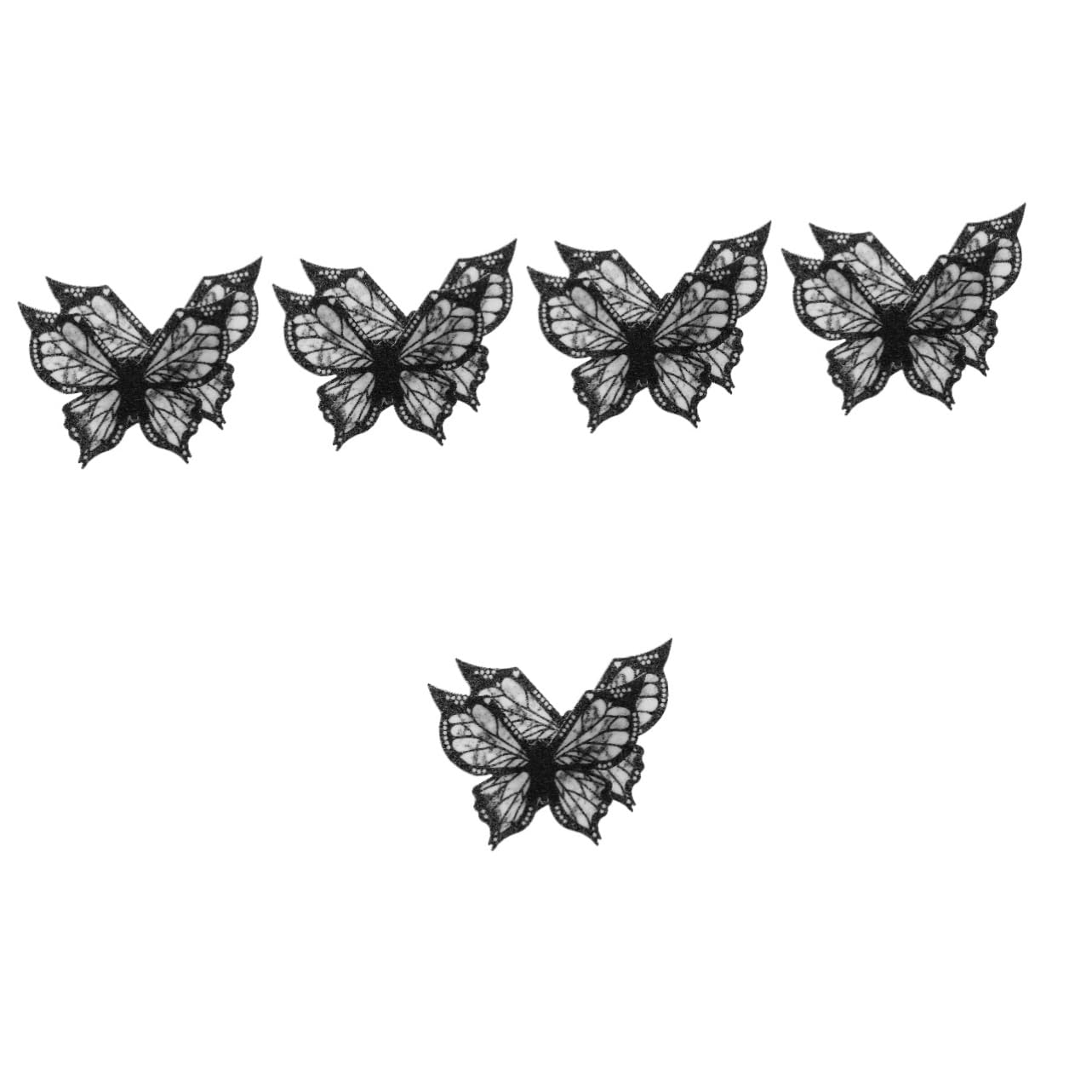 Beavorty 10 Pcs Eyeliner Template Trucco Degli Occhi Stencil Eyeliner Stampo Per Il Trucco Farfalla Eyeliner Stencil Ala Eyeliner Timbro Silicone Stencil Per Il Trucco Eyeliner Stencil Per