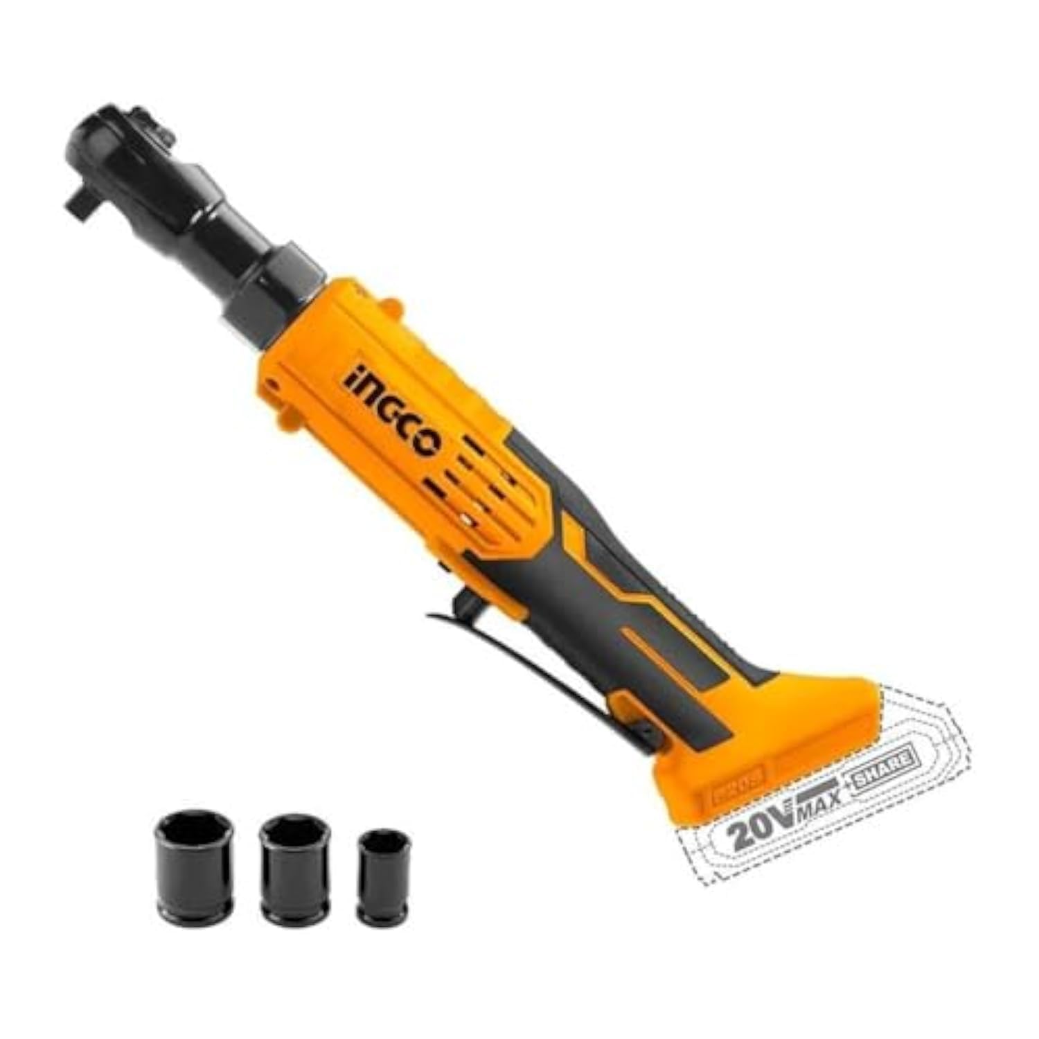Ingco LLAVE CARRACA 3/8" 20 V No incluye cargador ni batería
