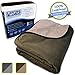 WESBRAD 100% Leak Proof, Waterproof, Totally Pee Proof, EZ-Wash, Durable, 3 Layer Blanket (Slate Grey/Cool Grey) Adults, Pets, Dogs, Cats, Cozy Soft (Chocolate Brown/Light Mocha, Large 80