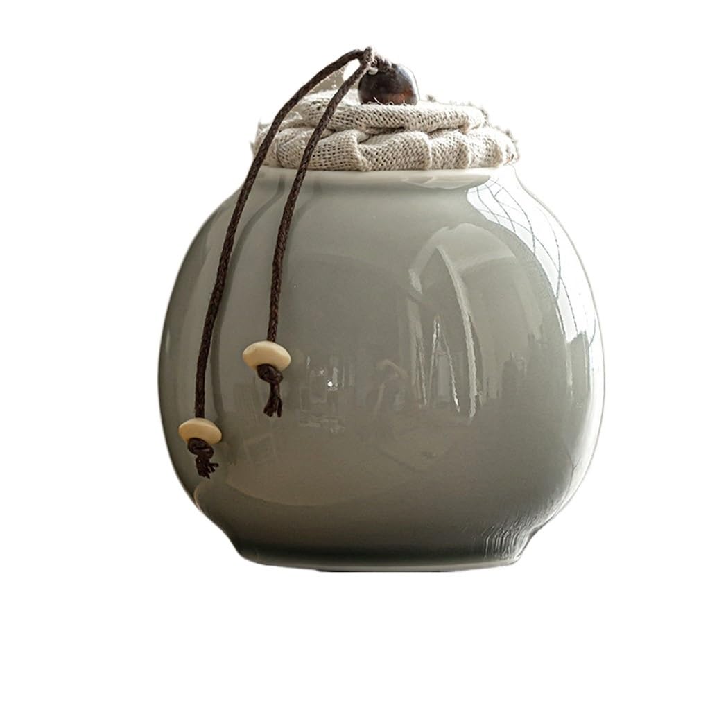 Juego De Té Lata de té esmaltada Retro, Lata de té de cerámica compuesta for el hogar, Lata de té sellada a Prueba de Humedad Tarro para Guardar Té(S)