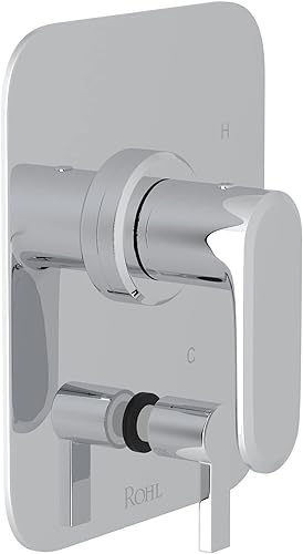 ROHL Meda 1/2" Pressure Balance Trim With Diverter with Lever Handles in Polishe