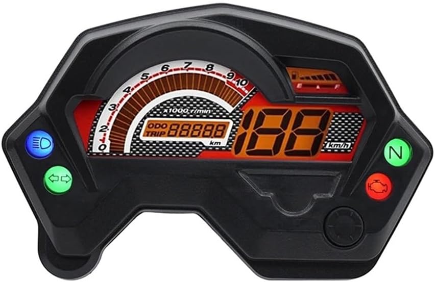 Motorcycle Odometer Speedometer Motorcycle Accessories 1 x Tachometer 10000 RPM Dashboard Screen Display Indicator Gauge for FZ16 FZ 16