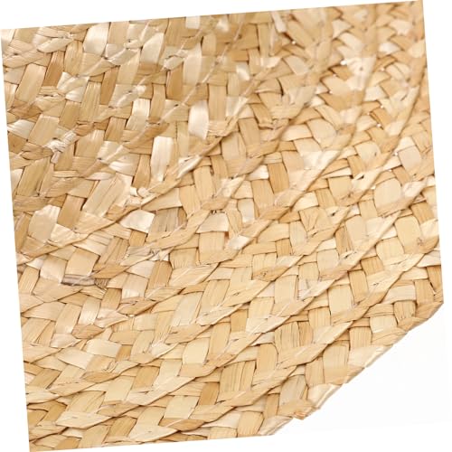 Adjustable Boys and Girls Straw Hat Beach Decor Woven Sun Protection Hat for Boys Beige4