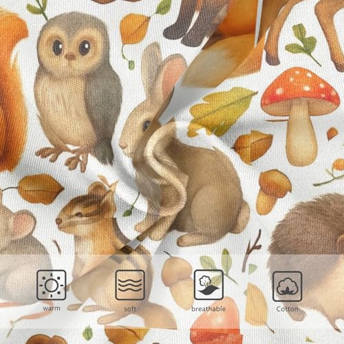 Joisal Cotton Girls Underwear Toddler Cute Woodland Animals Deer Cute Panties Girl Fun Print Briefs Kids Undies 2t3