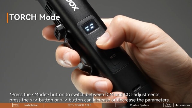 Godox FL15Bi — Luz de Vídeo LED Bicolor, Bastão de Luz para