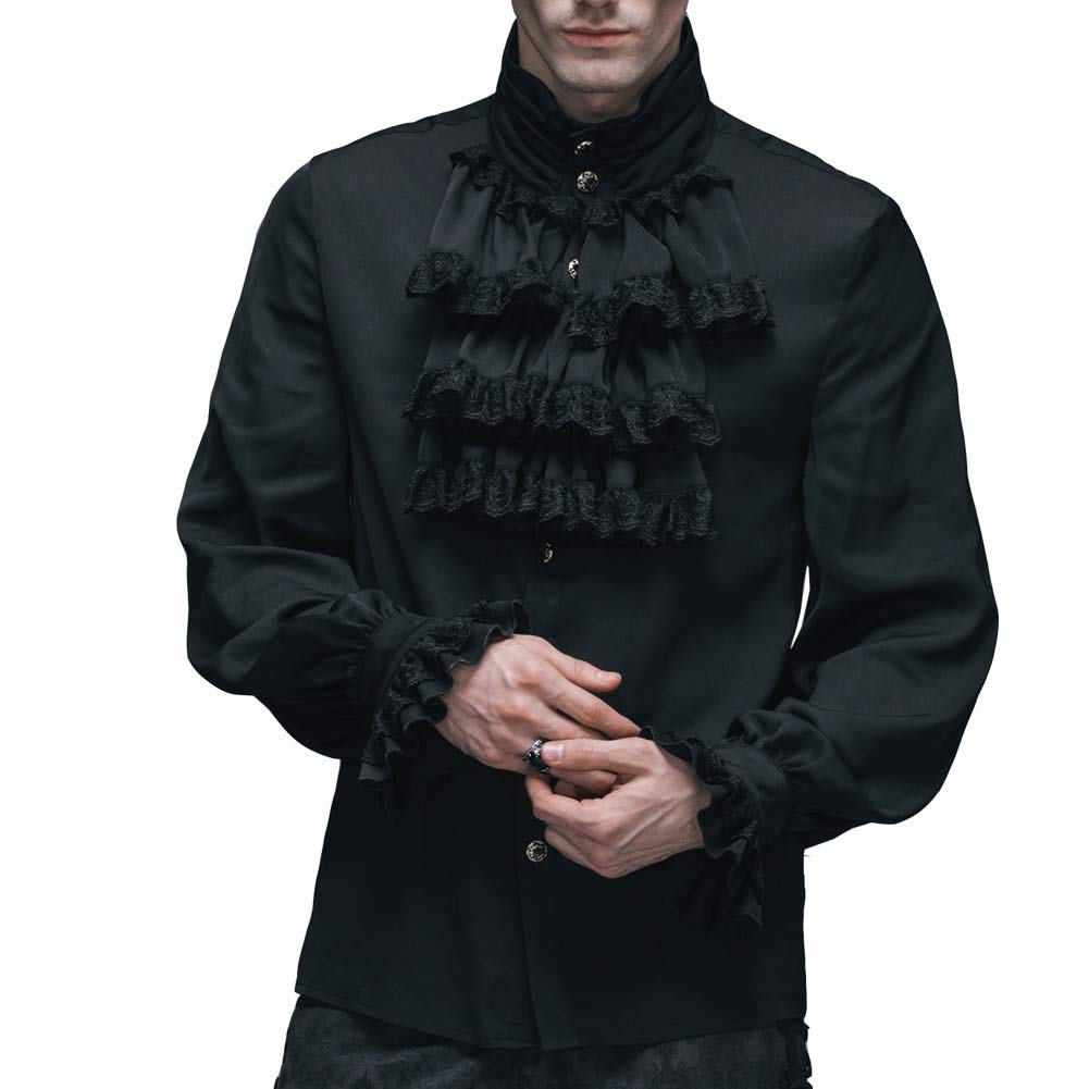 【送料無料】舞台ステージ衣装 演劇オペラ声楽 豪華に見える 公爵様上着 公爵 宮廷服シャツ 白 黒 長袖シャツ 舞台 ステージ衣装としても最適 人気宮廷服 中世 貴族 衣装シャツ Amazon | 舞台ステージ衣装 演劇オペラ声楽 豪華に見える 公爵様上着