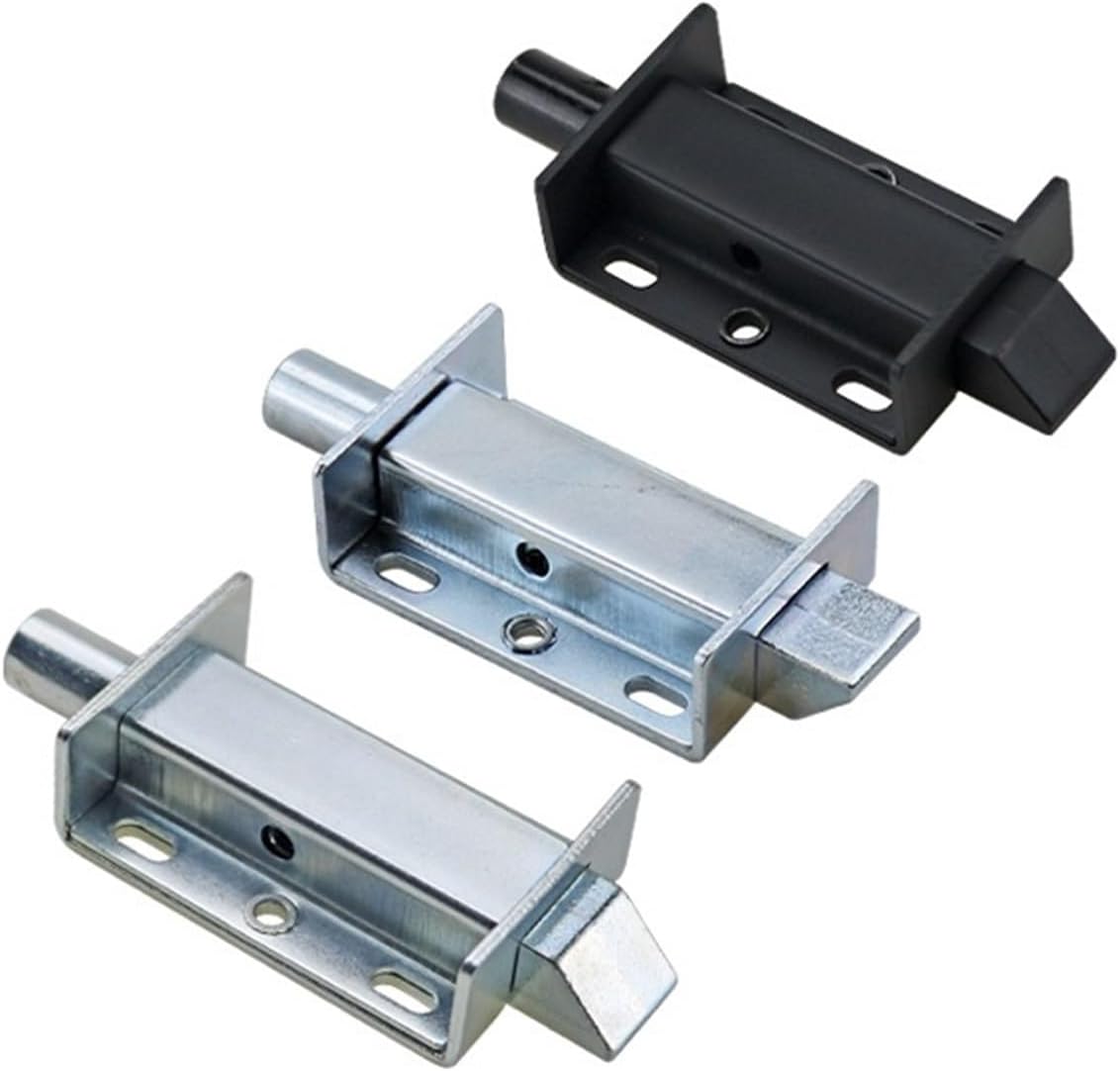 Mechanical Equipment Toolbox Safe Door Iron Door Indoor Door Spring Pin Lock 1Pcs(Bending Piece-1)