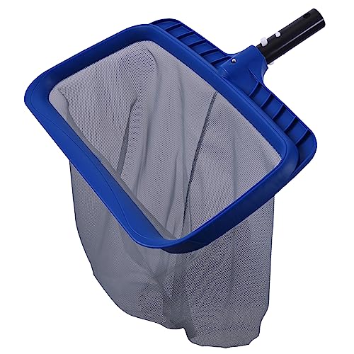 POOLAZA Pool Skimmer Net, Larger Capacity Pool Net Skimmer with Durable Deep Net, Sturdy Frame Pool Nets for Cleaning Effortlessly, High-Efficiency Pool Leaf Net with Easy Scoop Edges Navy B