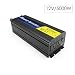 Produktbild 90GJ Power Inverter Pure SINE Wave- Rated Power 5000W 12V DC to 220VAC Converter-AC Outlets Car Inverter with One USB Port- Peak Power 10000W