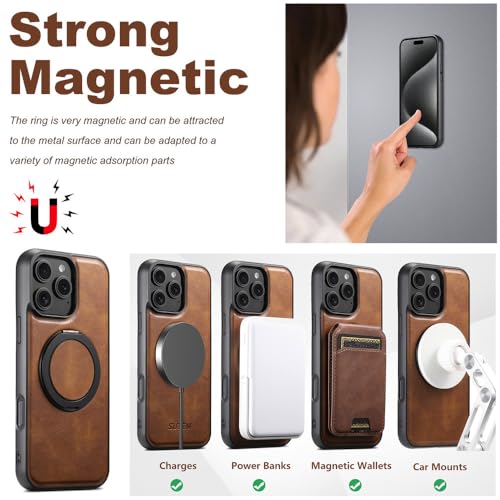 Coque iPhone 12 cuir noir pour appels vidéo mains libres au bureau - 2