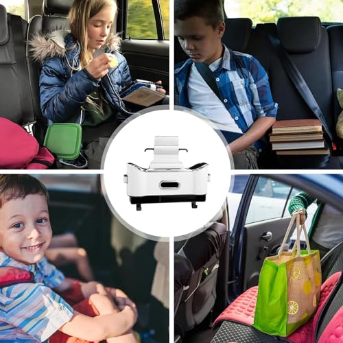 Boîte de rangement de siège en cuir synthétique chic pour petits objets auto