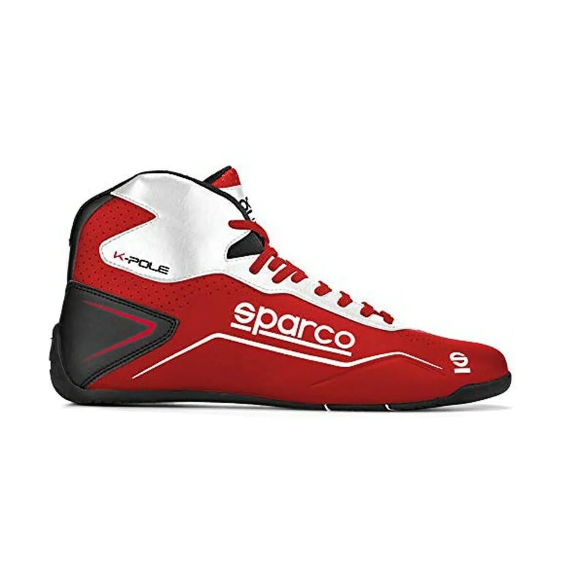 Sparco K-Pole Karting Shoe 001269 (Size: 37, Red/White)