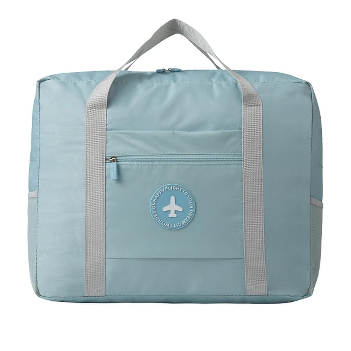 kienlix Travel Bags for Luggage Spacious with Pockets Foldable Weekender Zipper Duffle Bag for Travel Stylish Handbag Conveniently Carry on Trolley Bag Waterproof (44 x 18 x 35 cm) (Blue)-picture-44