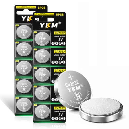 Baterías CR2032 10 Pack 3V Lithium Coin Cell miniatura 1