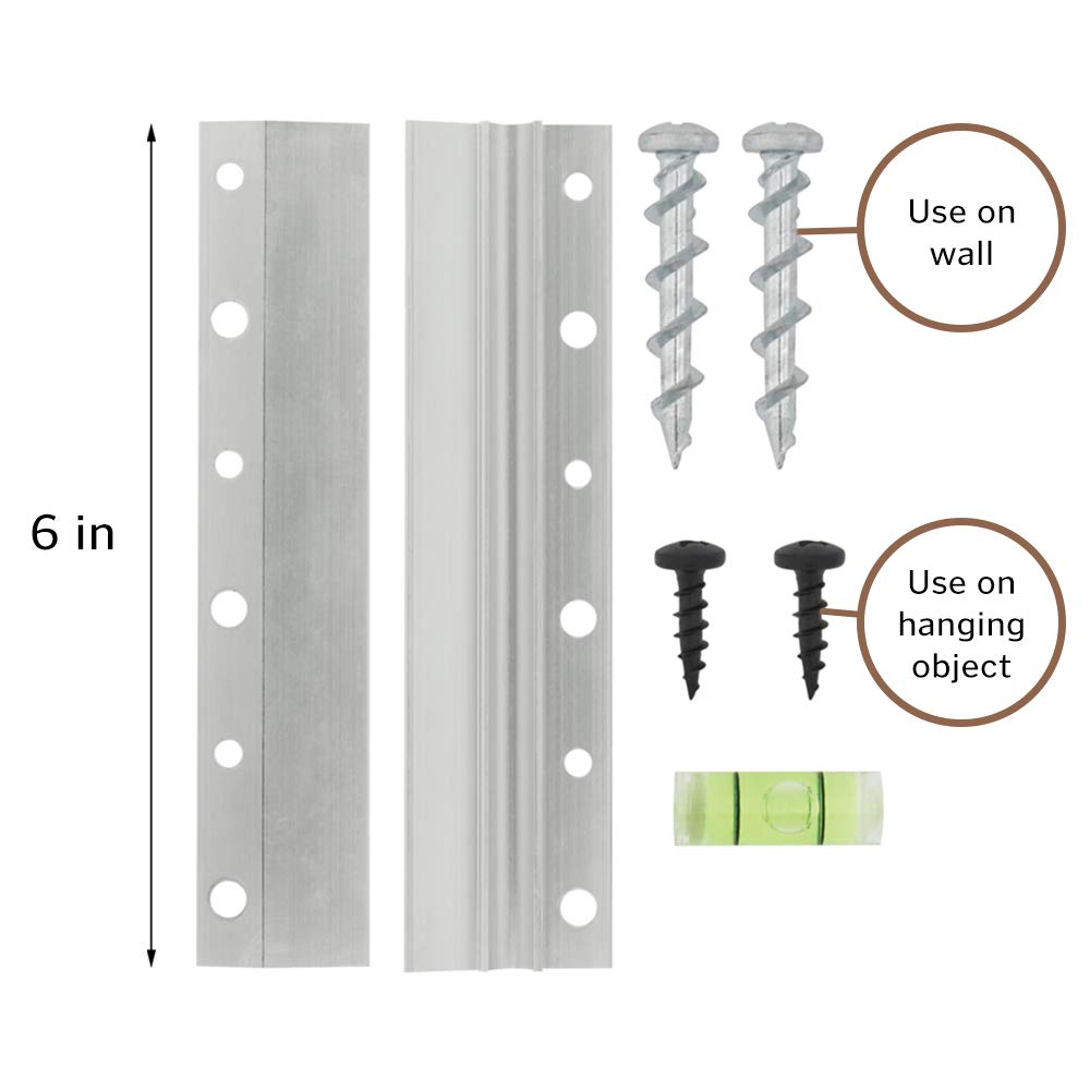 National Hardware PLACEMENT – Robuster Spiegel- Und Bilderaufhänger Aus Aluminium, 30,5 Cm, Für Schwere Spiegel & Galeriewände