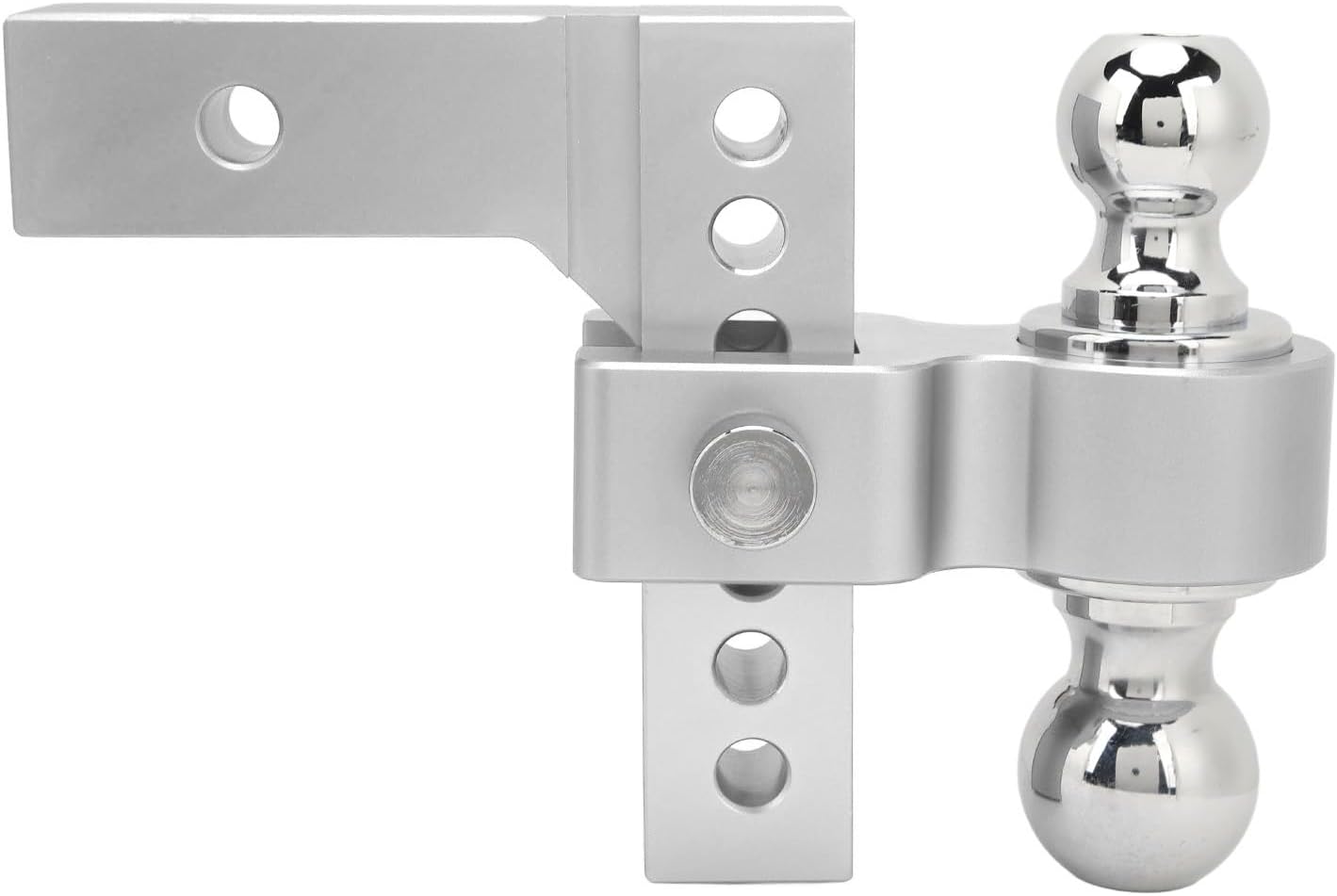 Acouto Duty Trailer Hitch 12,500LBS Capacity Stainless Steel with 6in DropRise for 2in Receiver (Electroplated Silver)