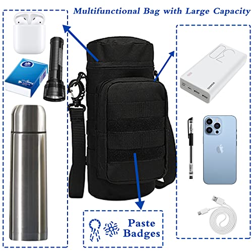 Stainless Steel Coffee Thermos With Bag, 16.9Oz Insulated Vacuum Bottle With Cup For Hot And Cold Drinks, Bpa Free Thermos Flask For Biking, Camping, Travel, Car, Home And Office (Black) #TOP4