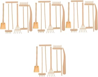 Gadpiparty 4 Sets Sand Rake Beach Toy Toys for Kids Zen Garden Decor Small Bamboo Rakes Desktop Zen Garden Kit Zen Garden Sand Rake Plastic Zen Garden Tool Kit Zen Sand Garden Rake Mini Props