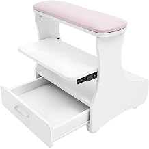 Foot Bath Stool, Foot Rest Pedicure Manicure with Wheels, Trolley for Foot Bath for Beauty Salons, Medical Clinics, Hair Salons