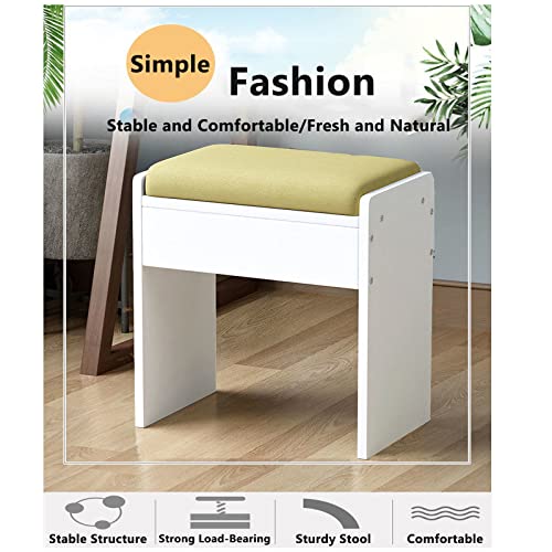 Otomano tapizado rectangular en forma de H taburete reposapiés de moda color B-COULD-13.4 6