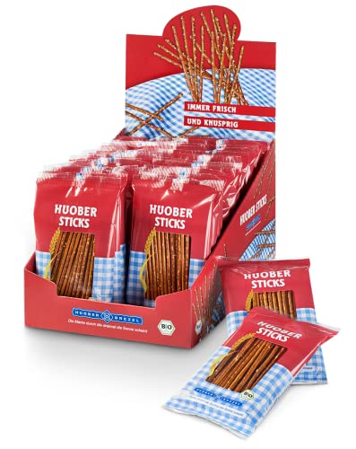 Huober Bio Sticks kleine Salzstangen im Portionsbeutel 30 Packungen x 40g 1.2 kg (30 x 40 g)